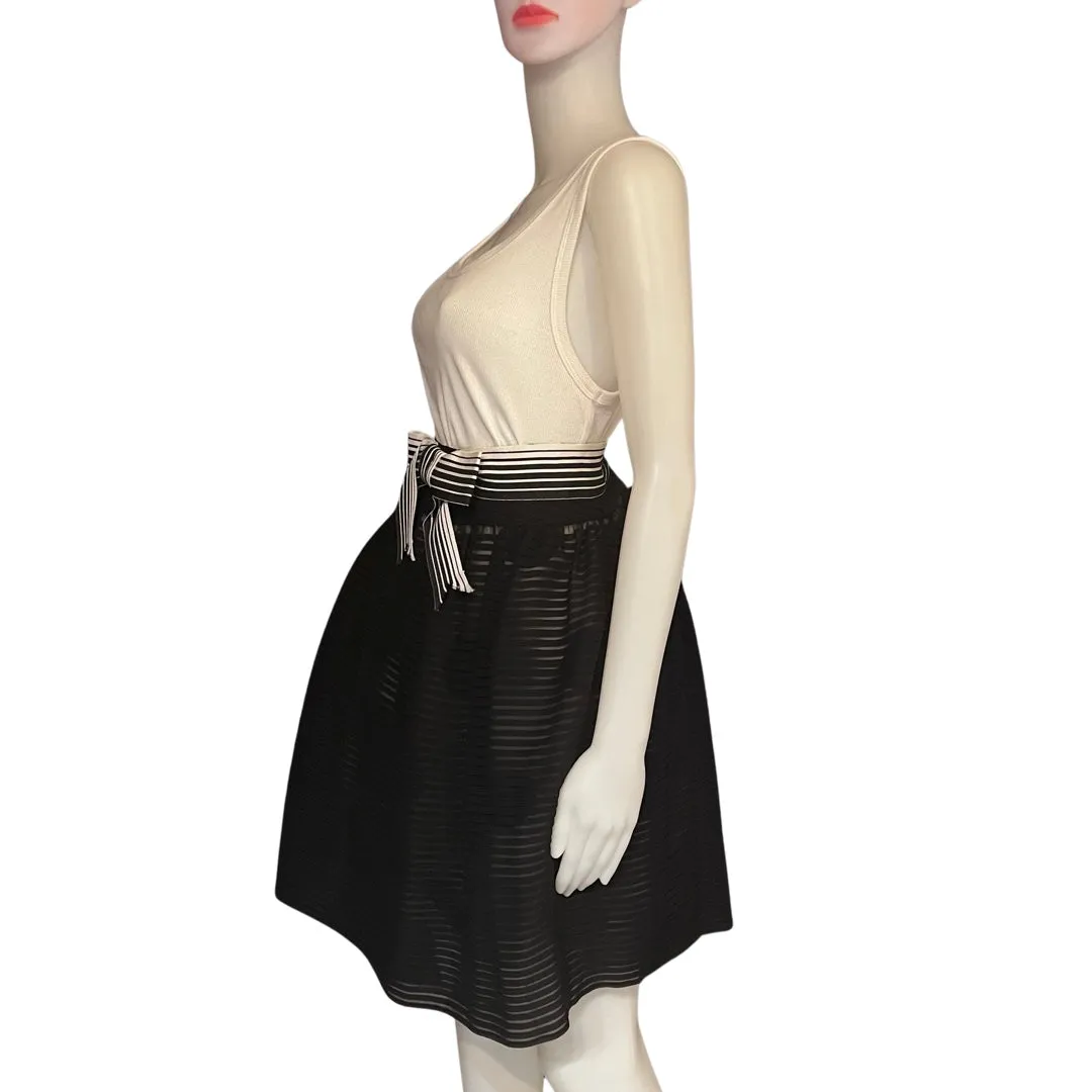 2006 Bill Blass Runway Black Bow Skirt