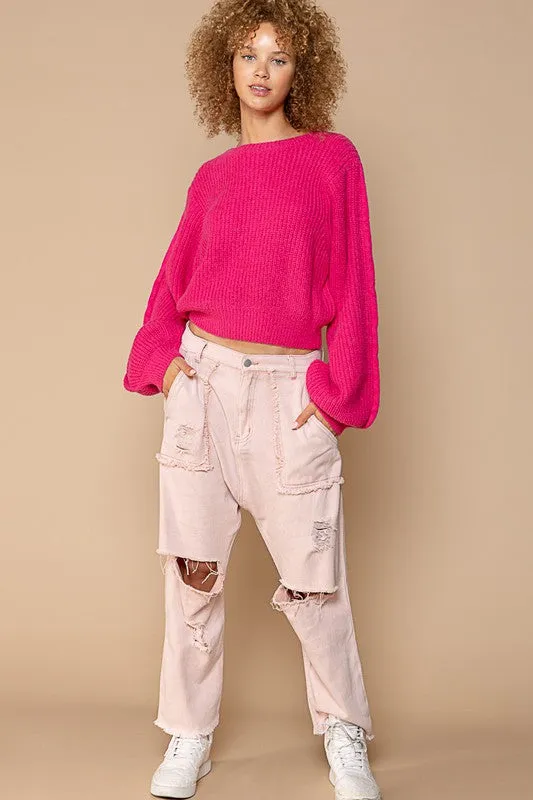 Beth Oversized Round-Neck Sweater