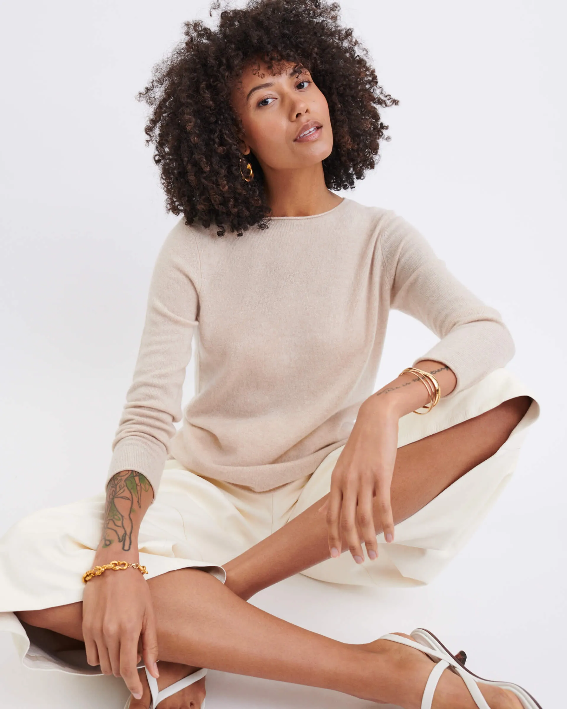 Carmel Fitted Cashmere Sweater