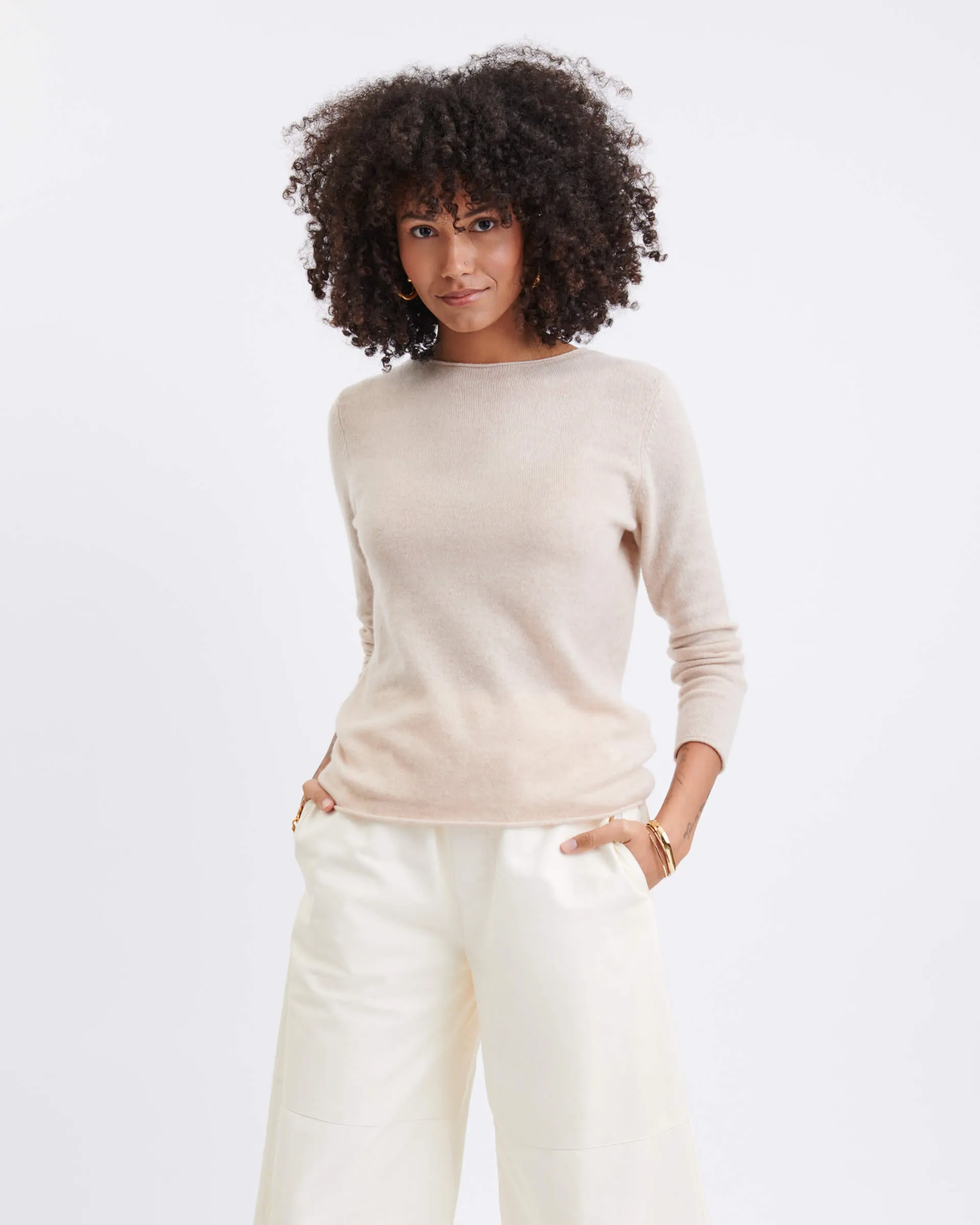 Carmel Fitted Cashmere Sweater