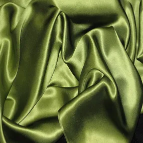 Cedar Green Silk Charmeuse Fabric