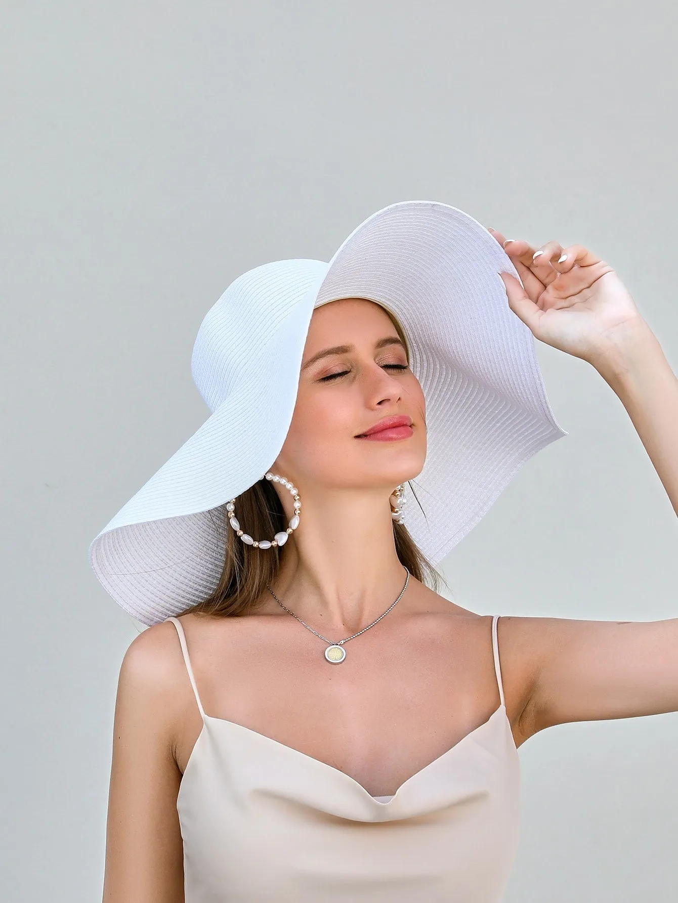 Classy Wide Brim Straw Hat