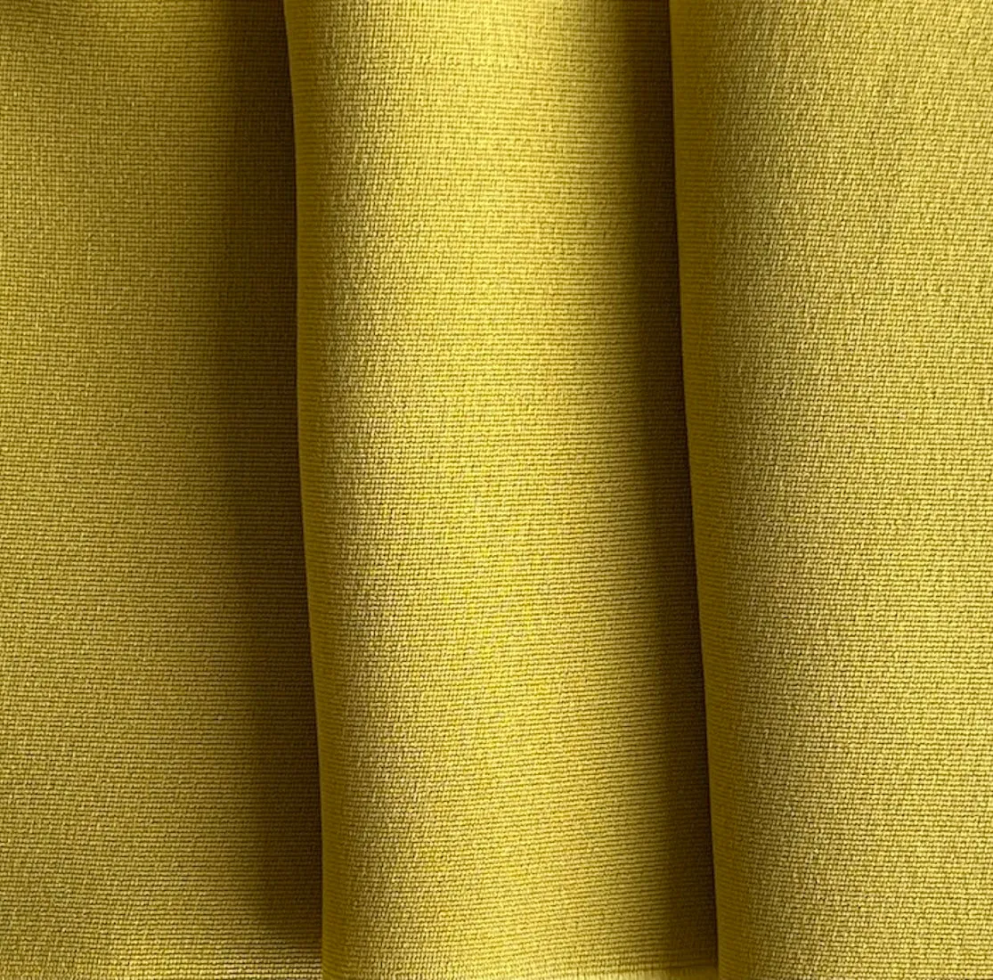 Designer Gorgeous Saturated Ochre 3-Ply Stretch Silk Crepe