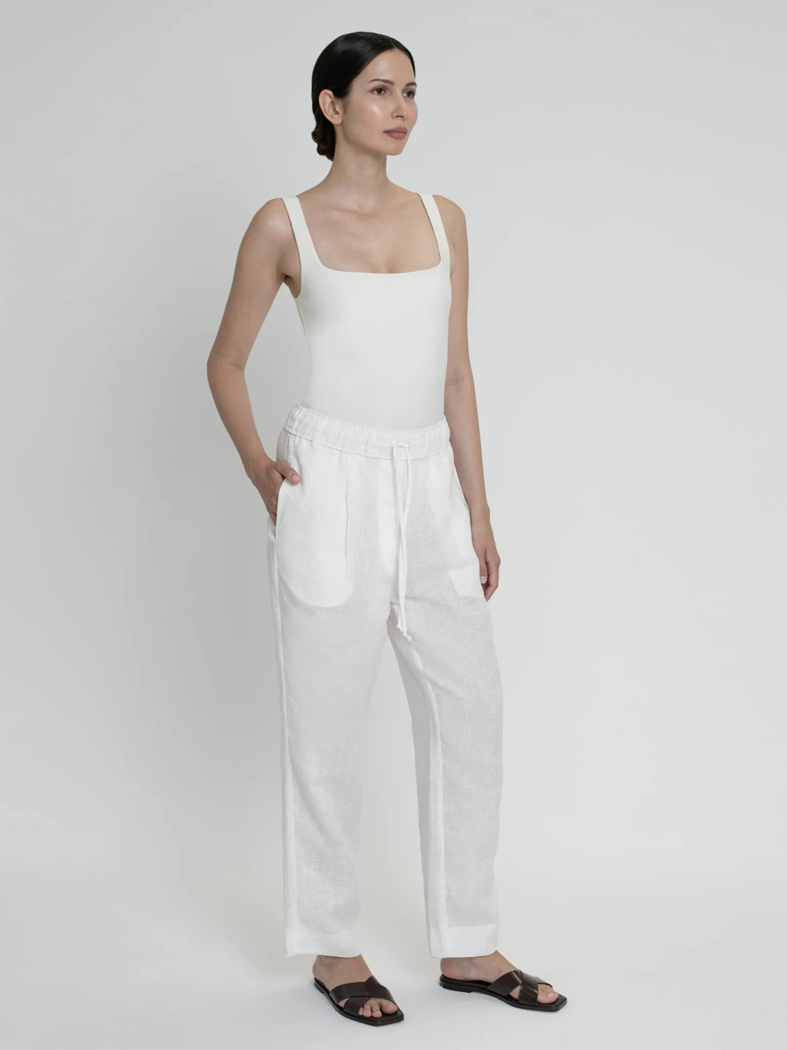 Essential Drawstring Linen Pants