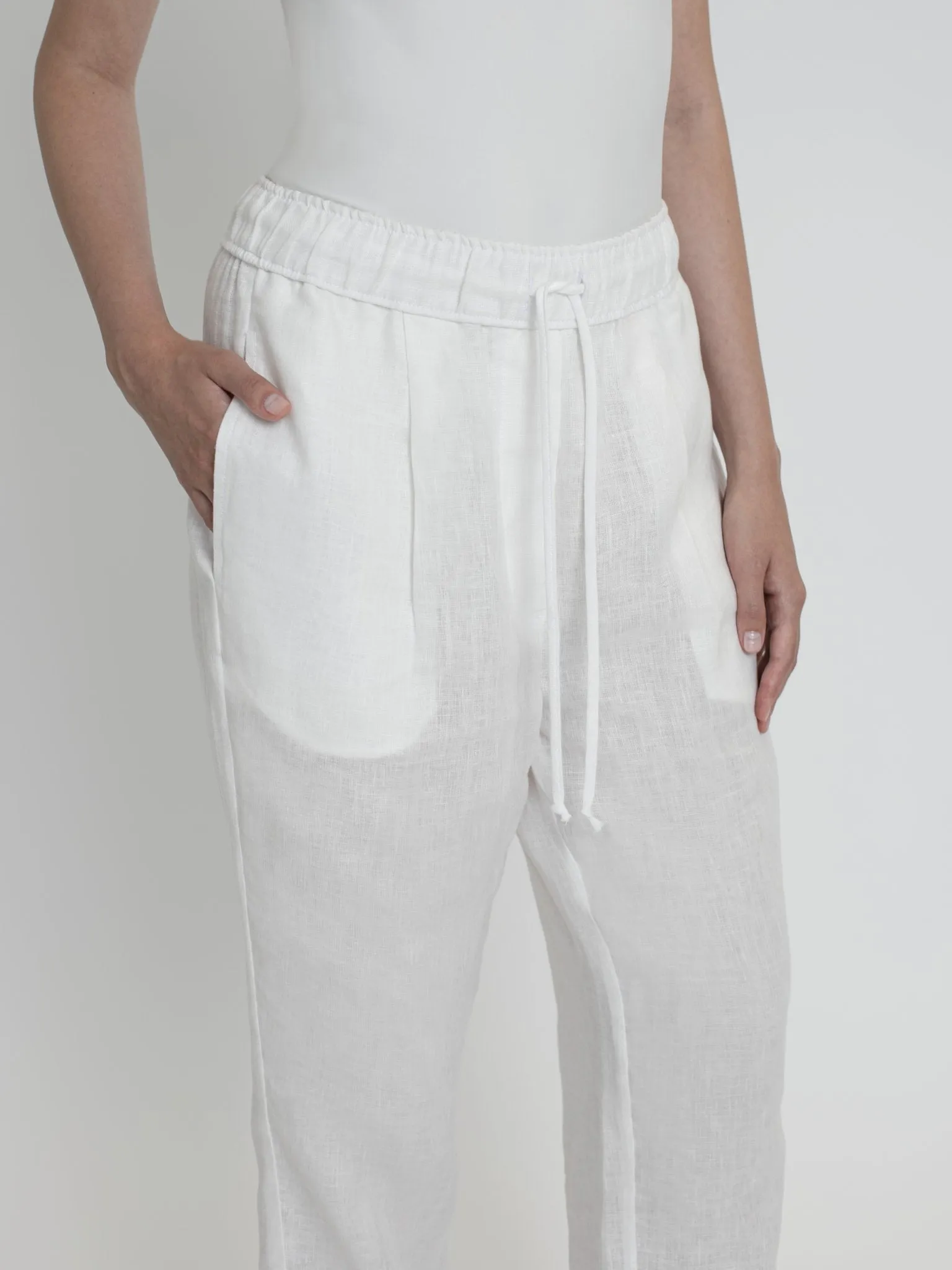 Essential Drawstring Linen Pants