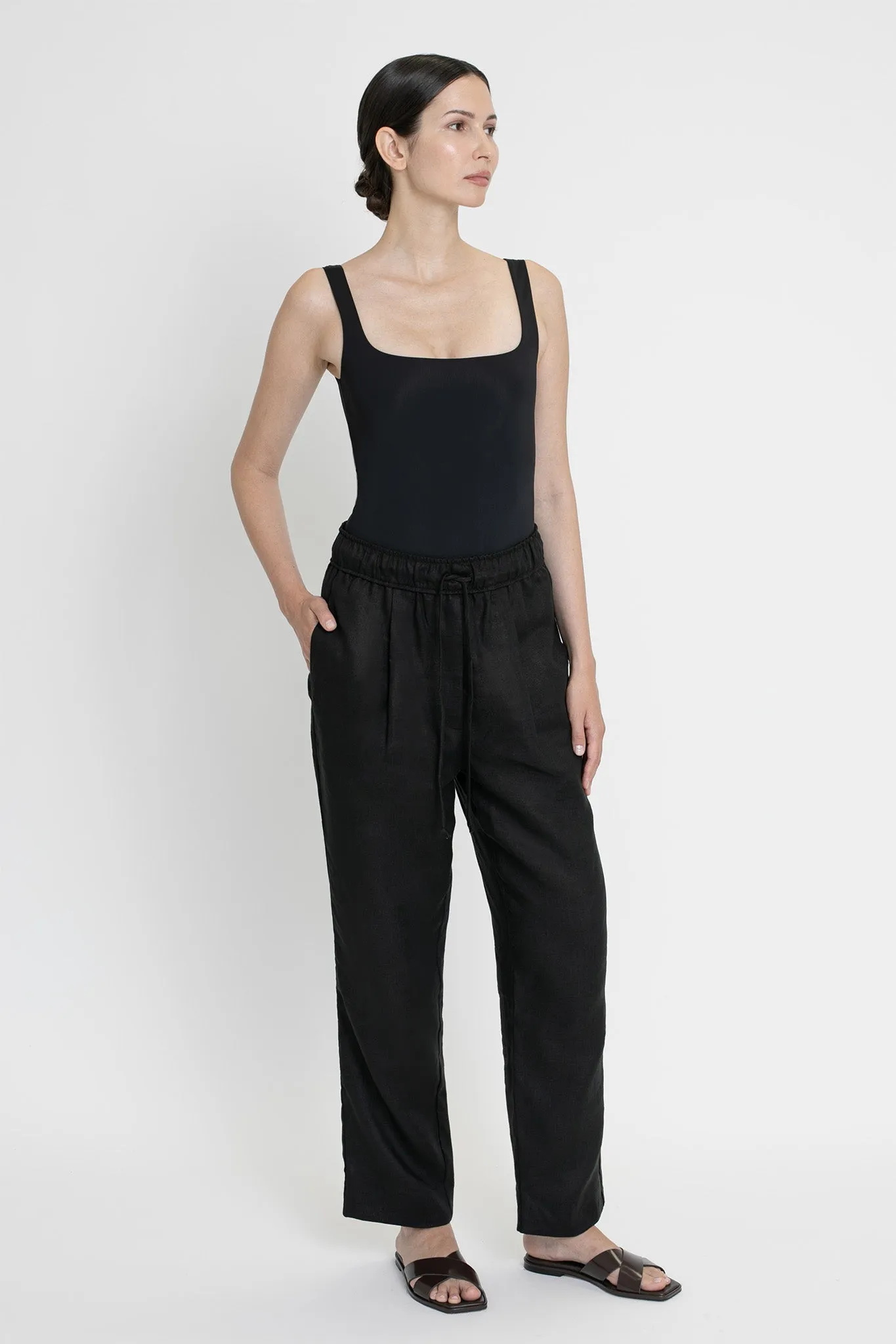 Essential Drawstring Linen Pants