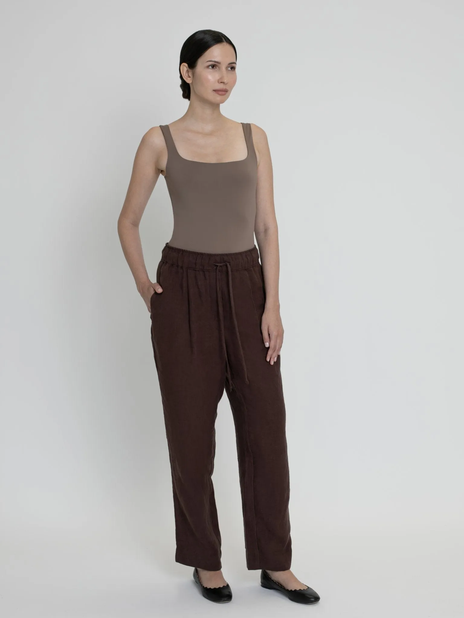 Essential Drawstring Linen Pants