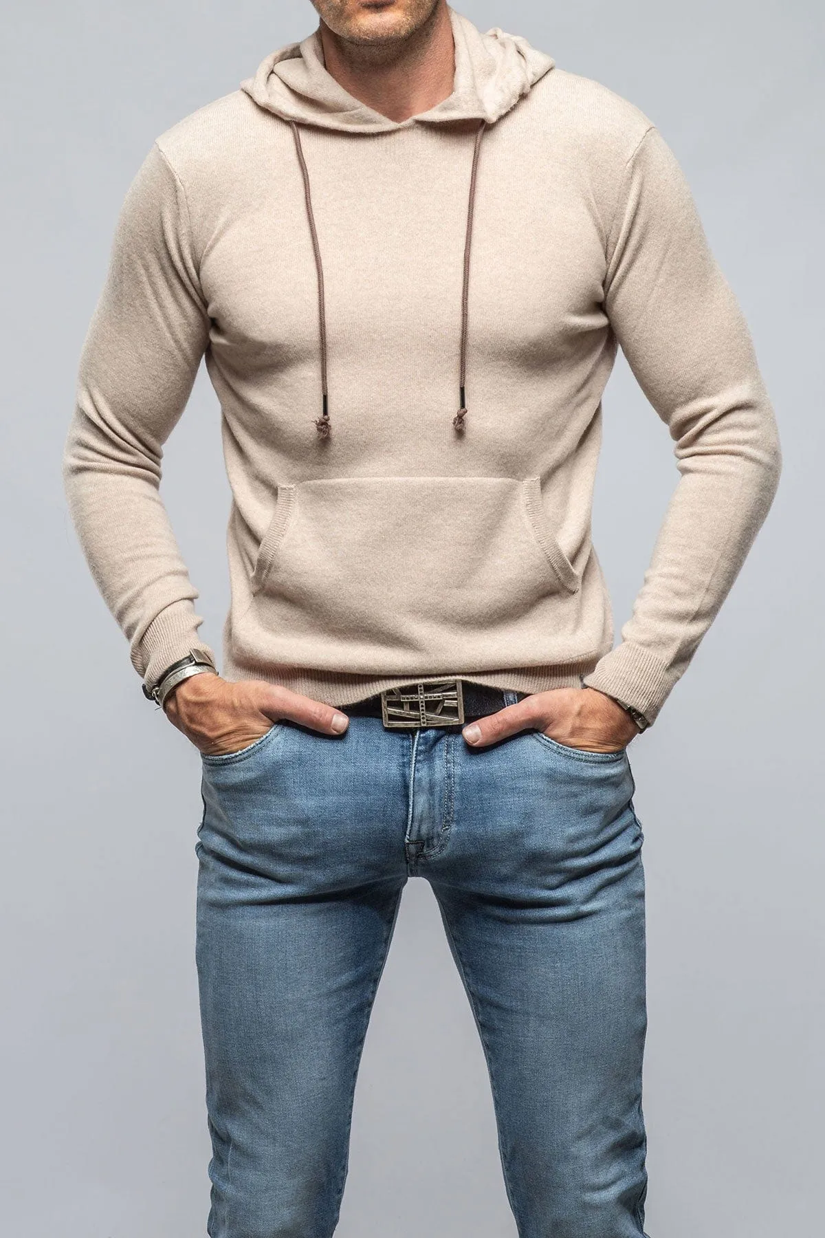 Florio II Cashmere Hoodie In Beige