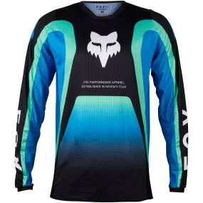 Fox Racing  Mens 180 Ballast Offroad Jersey Moisture Wicking Vented Black Blue