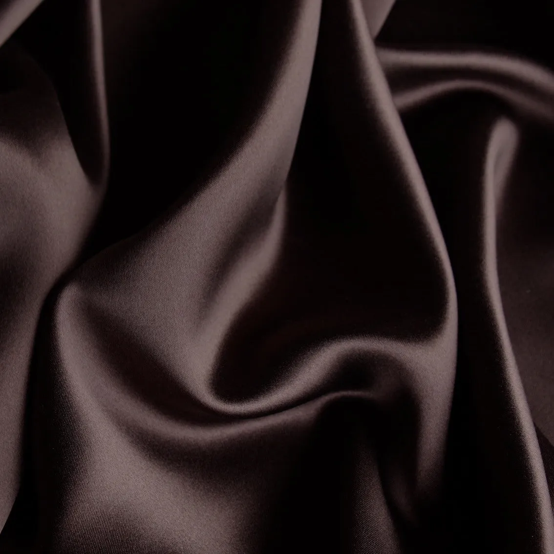 Heavy Chocolate Silk Satin - 40mm