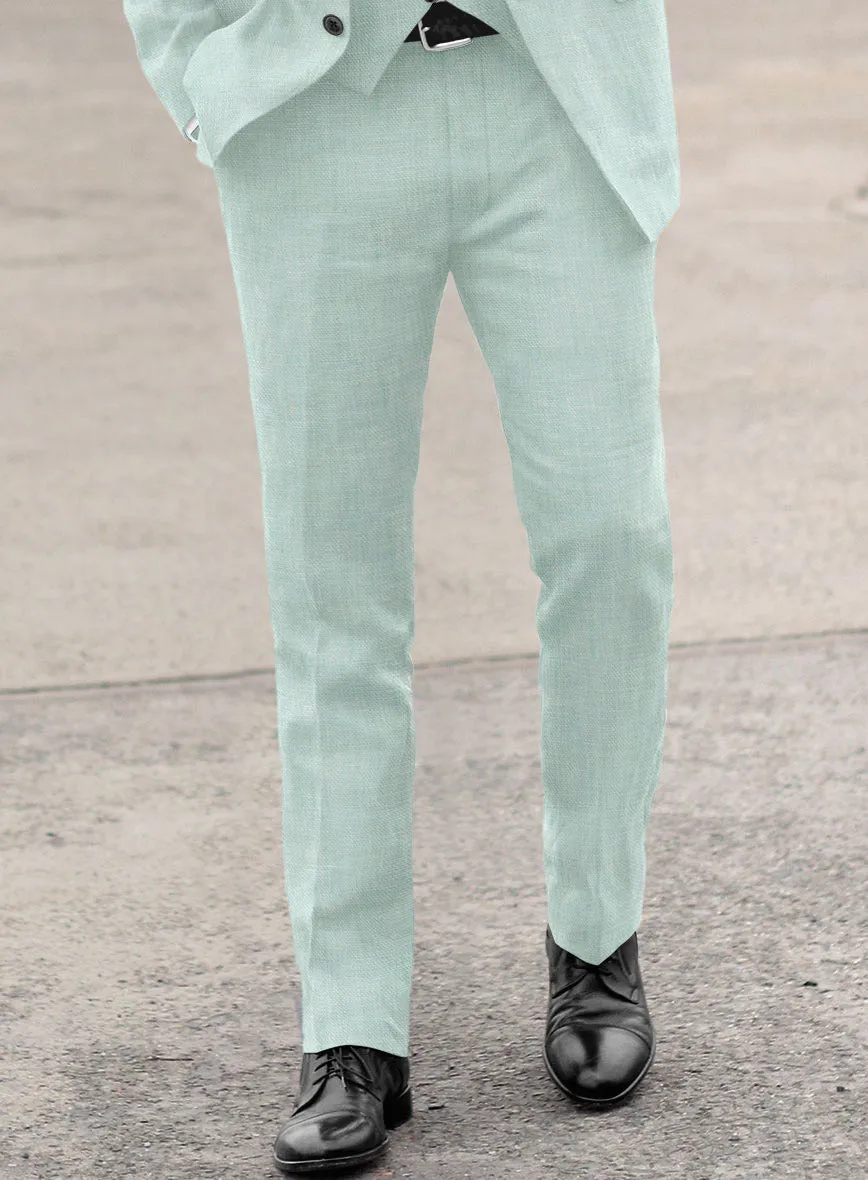 Italian Linen Mint Green Pants