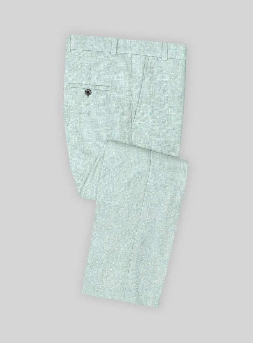 Italian Linen Mint Green Pants