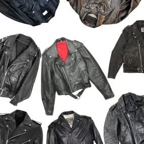 LEATHER MOTORBIKE JACKET BALE- 15PC