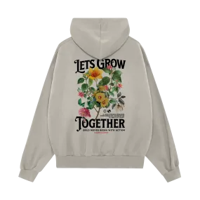 Let's Grow Together Premium Fleece Hoodie