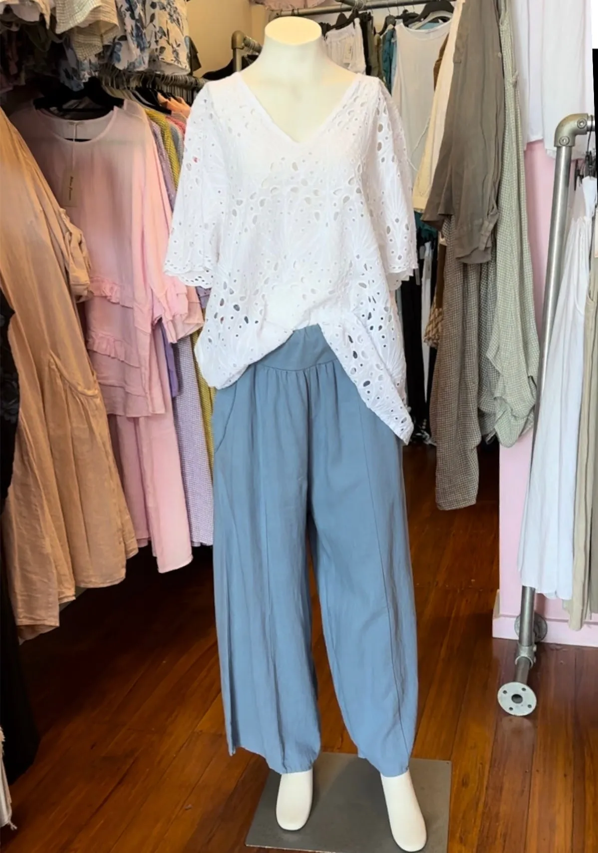 Made in Italy Sabrina Linen Pants