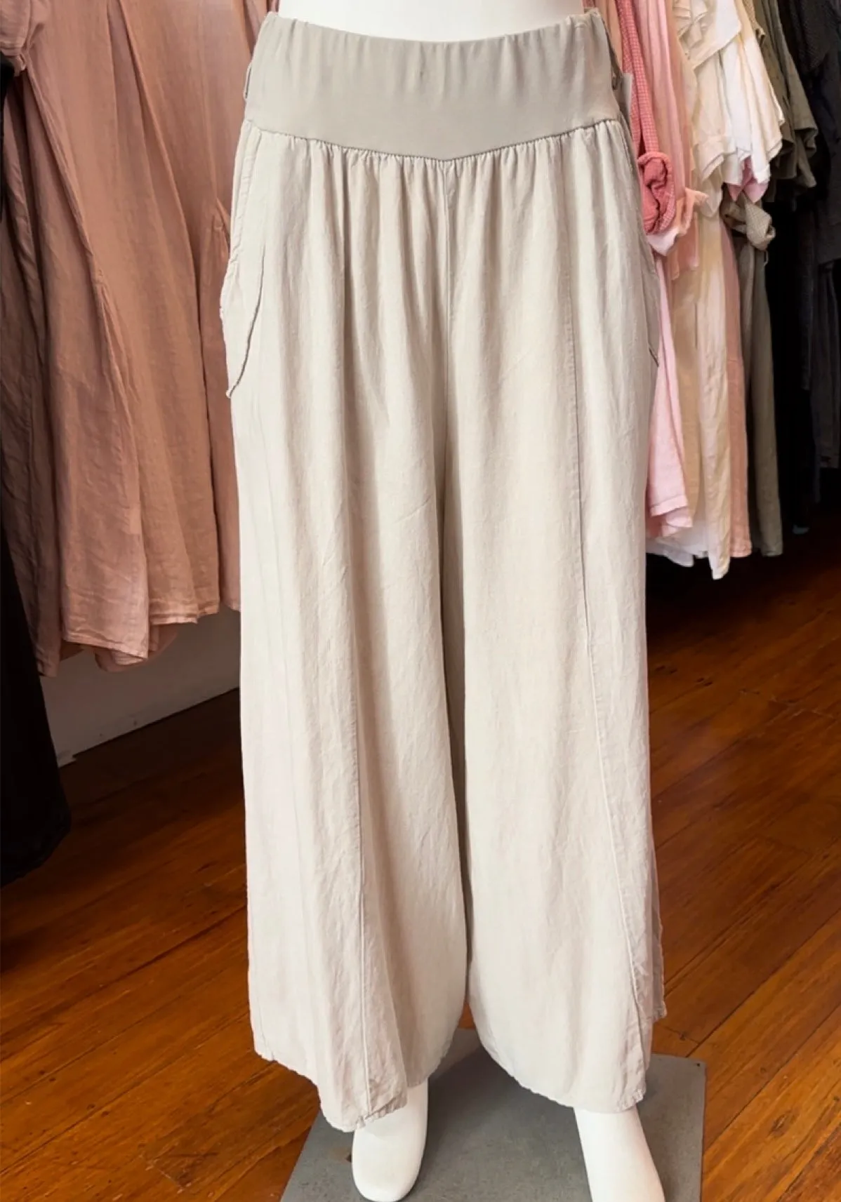 Made in Italy Sabrina Linen Pants