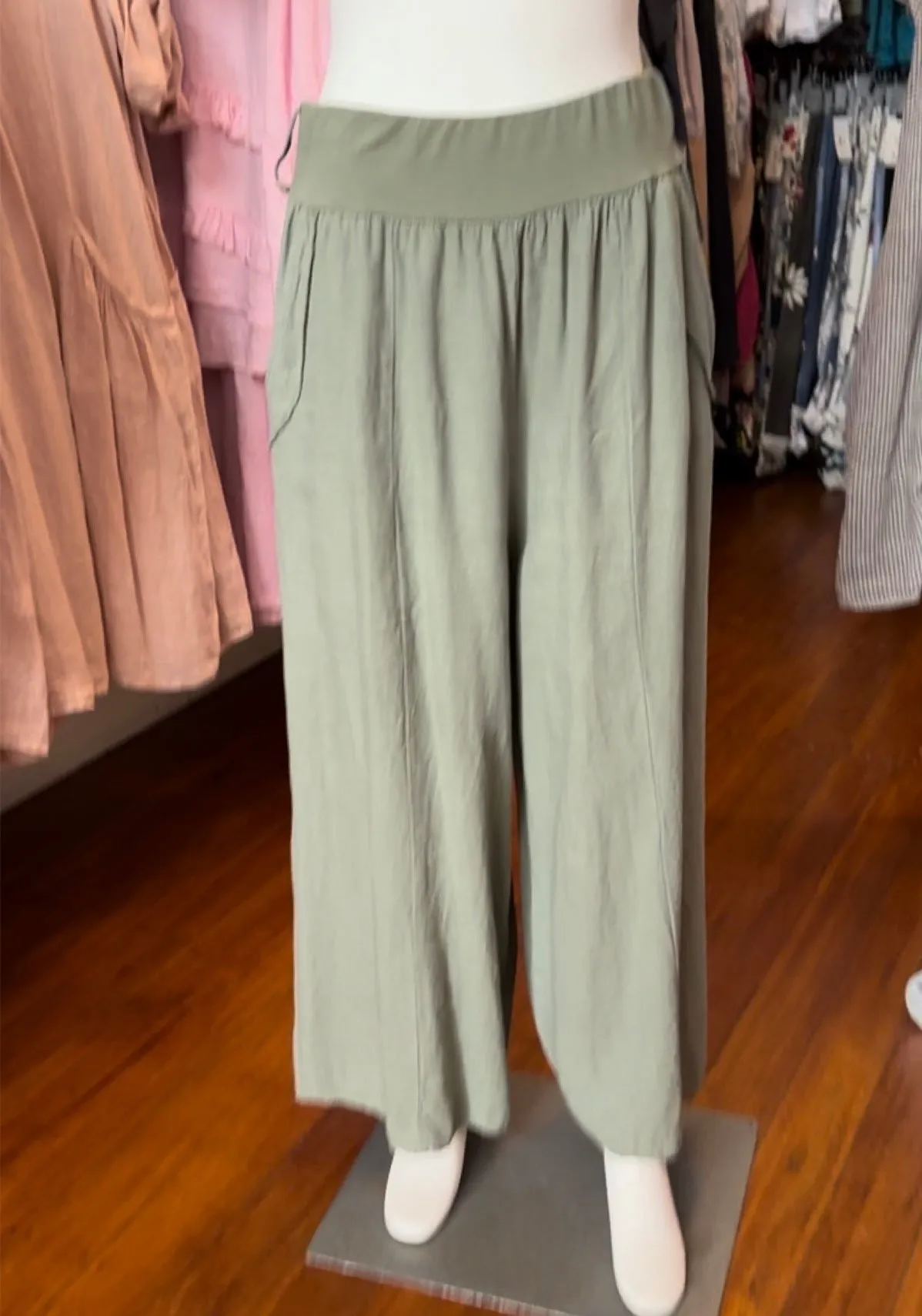 Made in Italy Sabrina Linen Pants