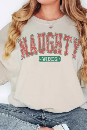 NAUGHTY VIBES CHRISTMAS OVERSIZED SWEATSHIRT