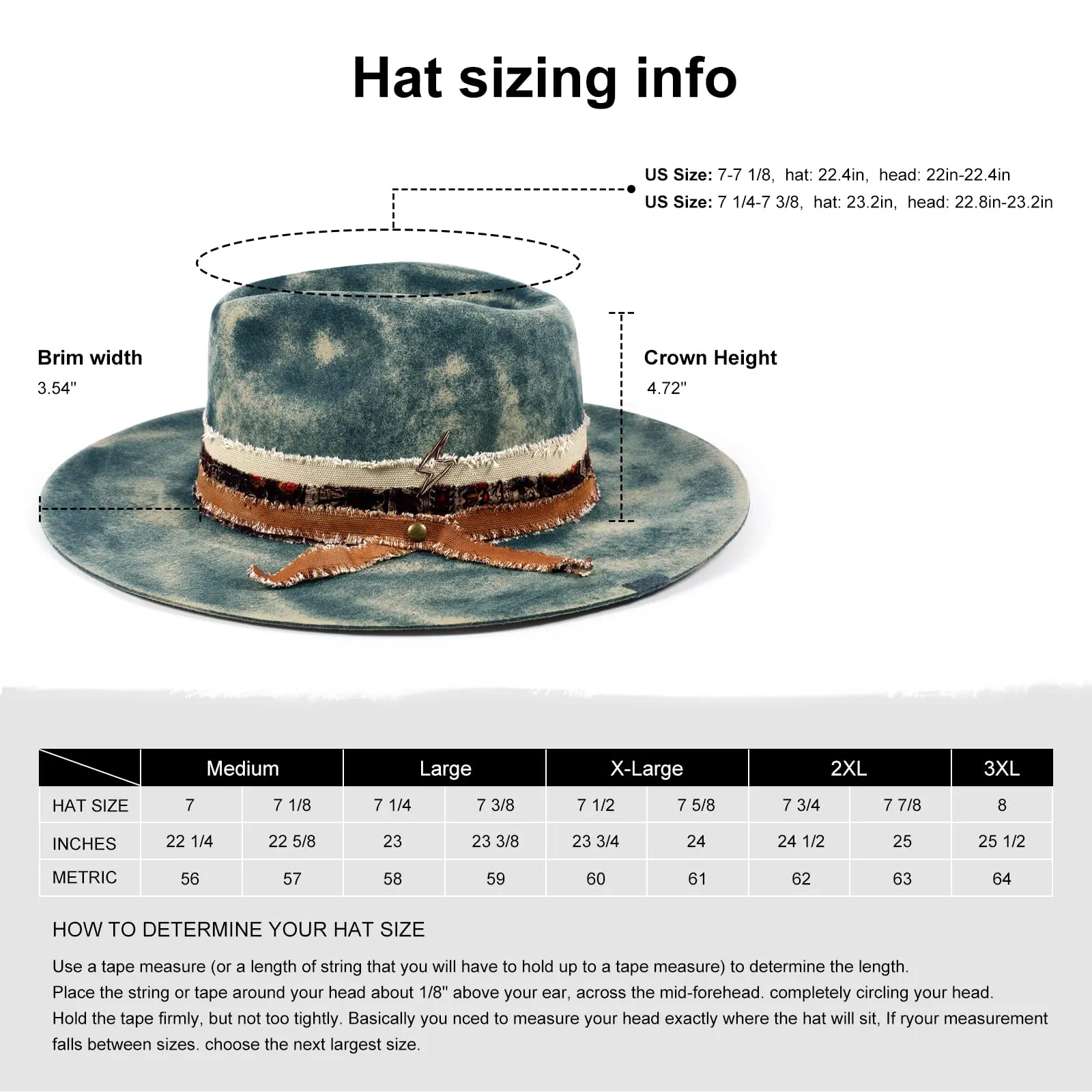 Nebula - Distressed Classic Fedora Wool Felt Hat