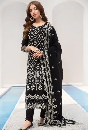 Noor by Saadia Asad Winter Collection 2019 – D1-Black