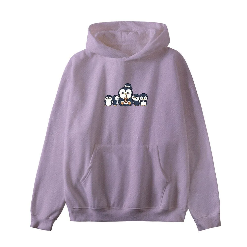 Penguin and Friends Oversized Soft Hoodies