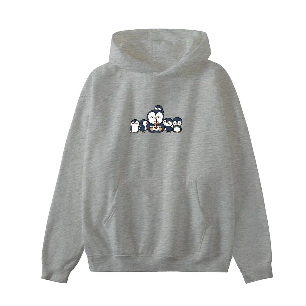 Penguin and Friends Oversized Soft Hoodies