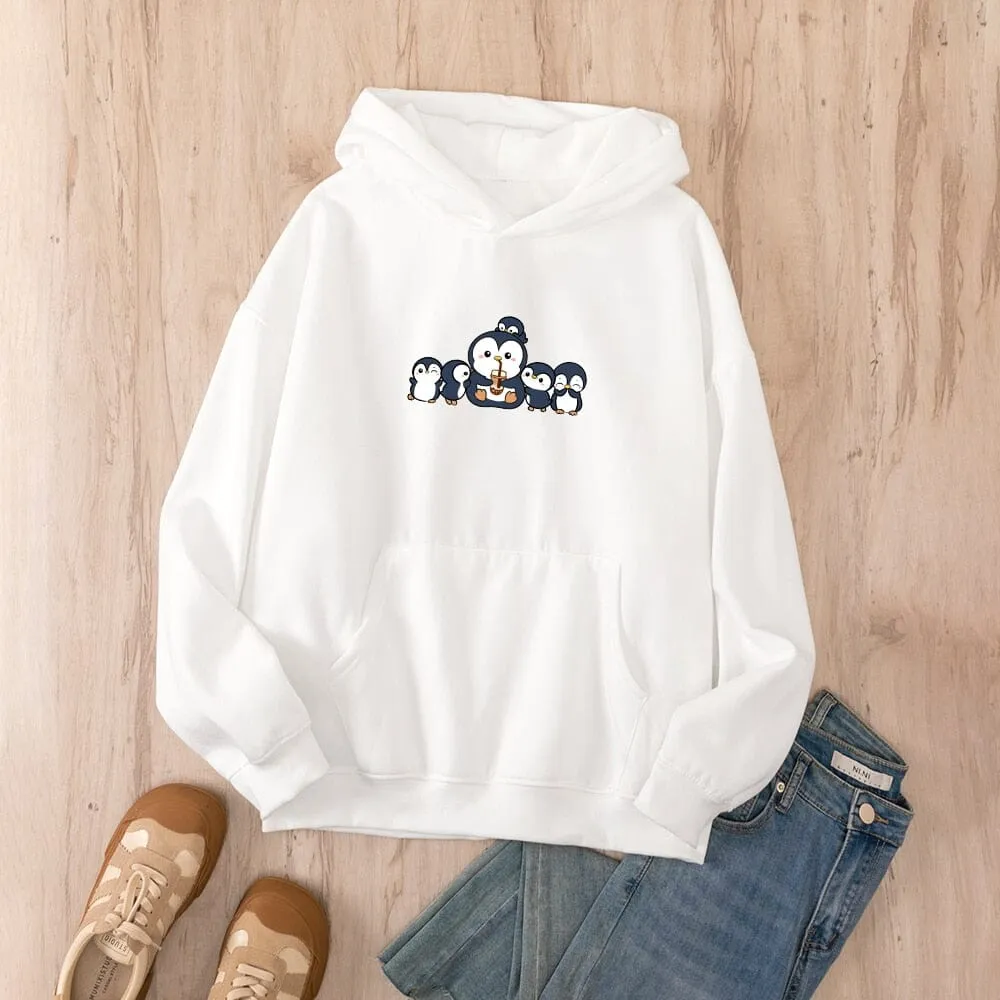 Penguin and Friends Oversized Soft Hoodies