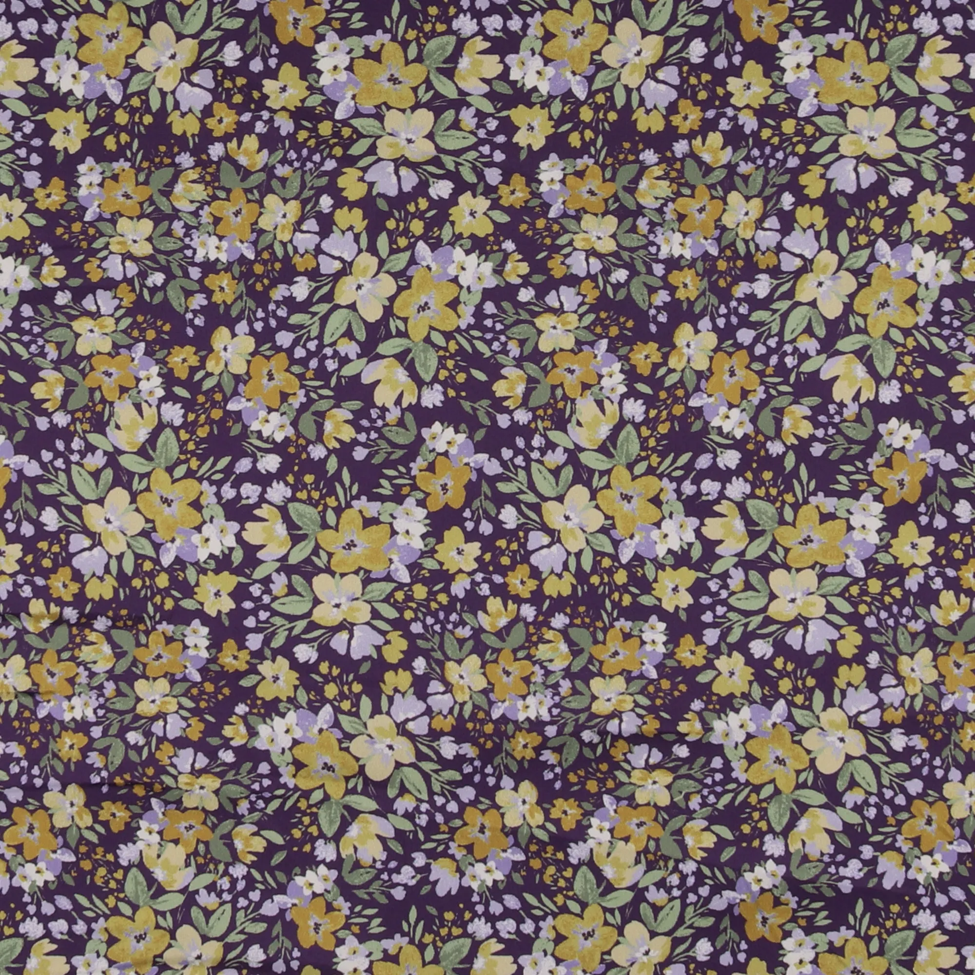 Printed Satin - GABRIELLA - 005 - Purple