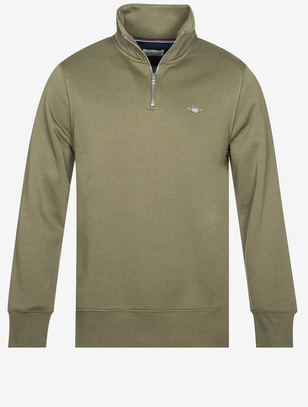 Regular Fit Shield Half Zip Sweat Juniper Green