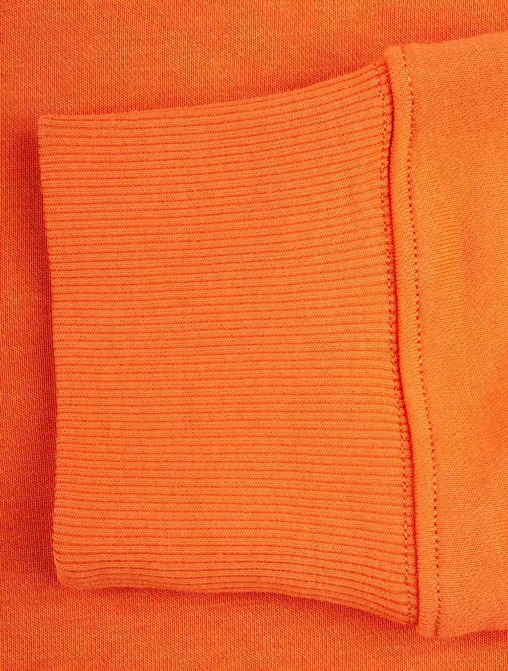 Regular Fit Shield Half Zip Sweat Pumpkin Orange