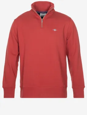 Regular Shield Half Zip Sweatshirt Iron Red