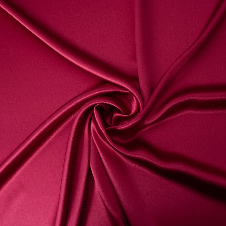 Rich Burgundy Pure Silk Satin (A 2.15m Piece)