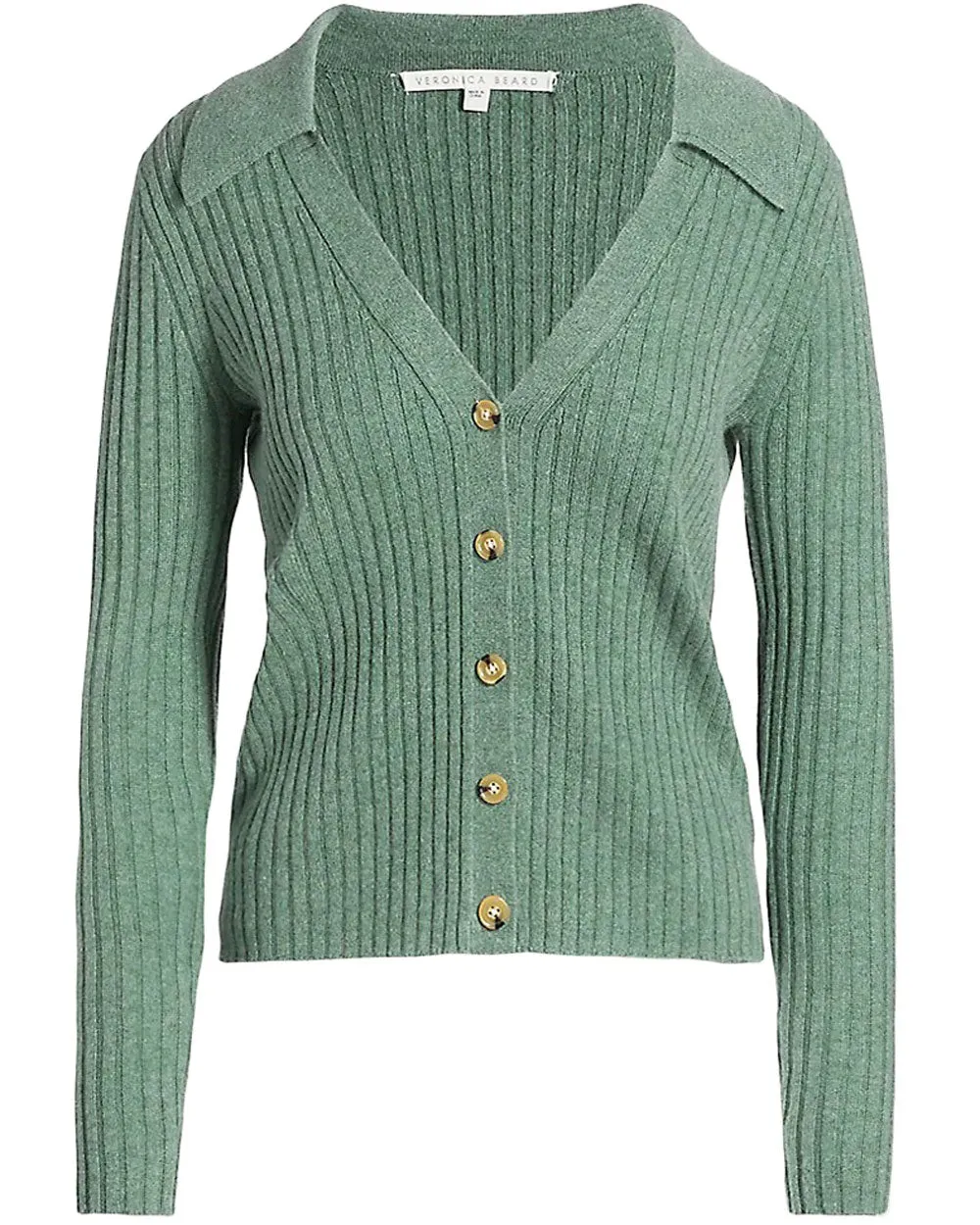 Sage Cashmere V Neck Lazana Cardigan