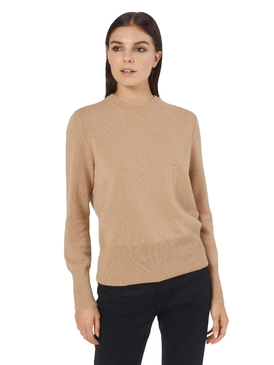 Sanni Cashmere Crew Sweater - Camel