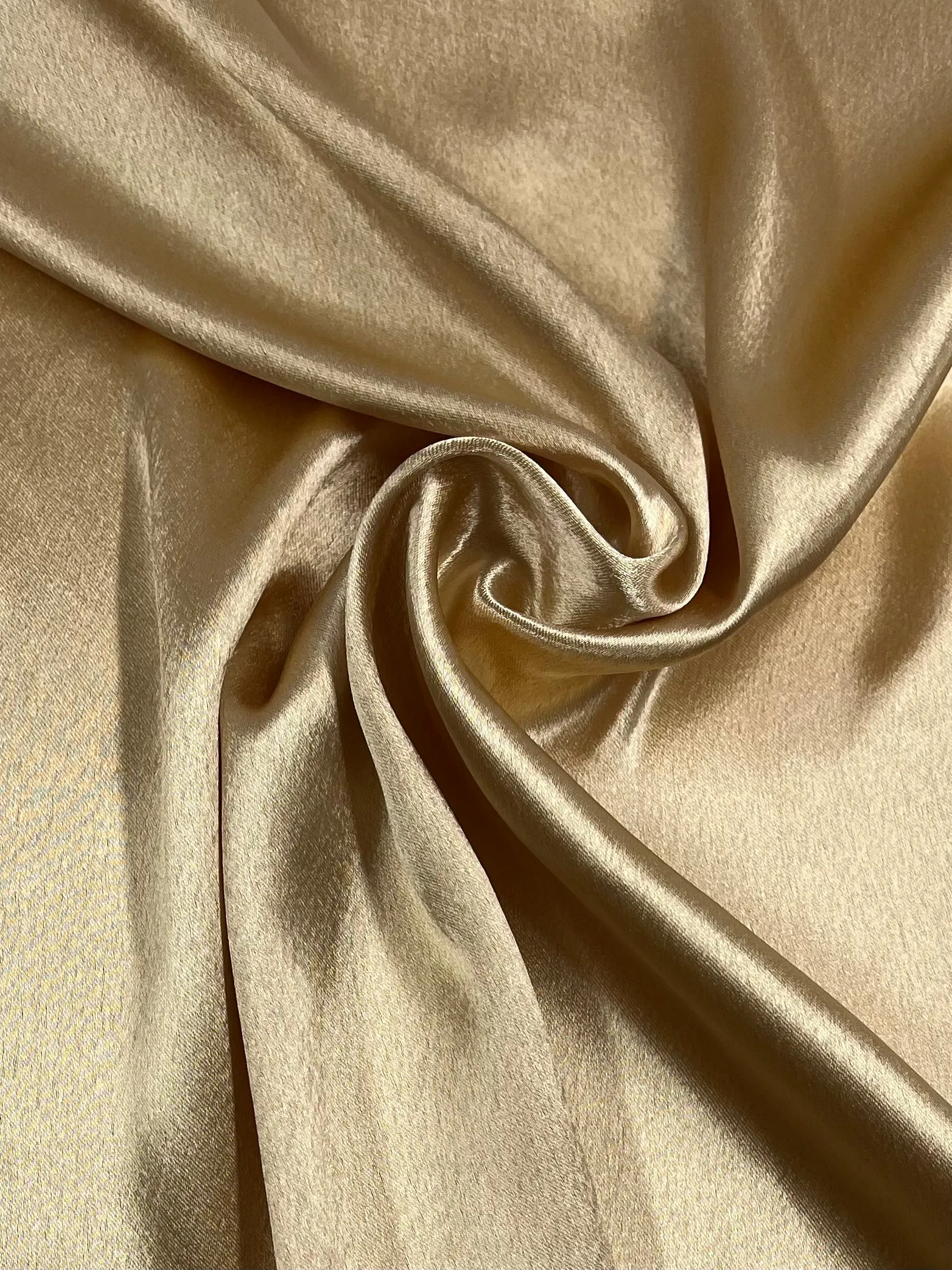 Satin Back Crepe - Nude Gold - 150cm