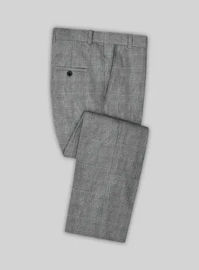 Solbiati Gray Glen Linen Pants