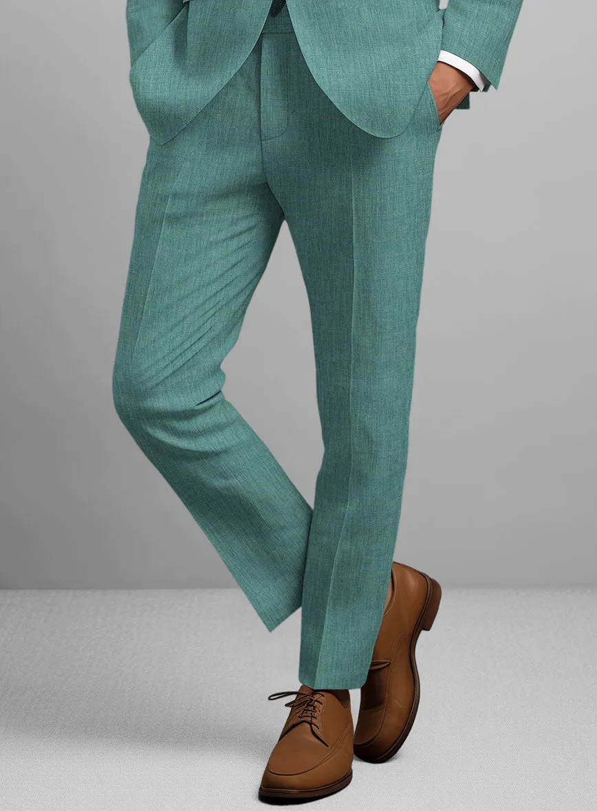 Stylbiella Spring Green Linen Pants