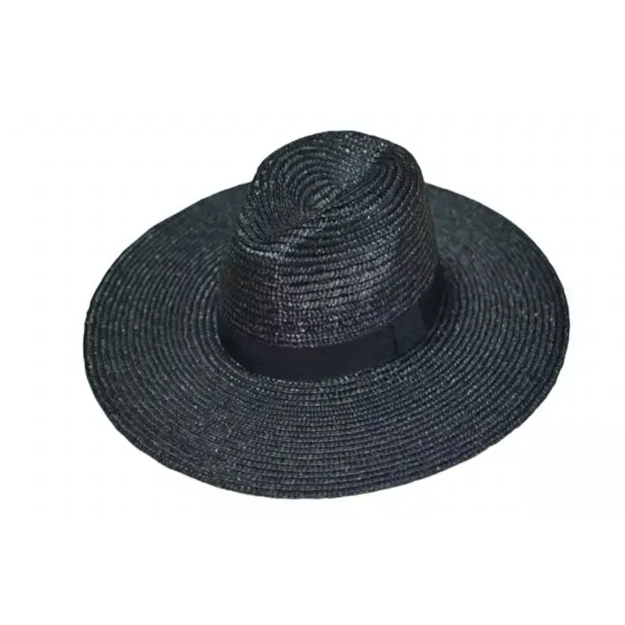 Ultra Wide Brim Panama - Black