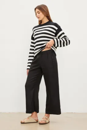 Velvet by Graham & Spencer Lola Pull On Linen Pants | Black