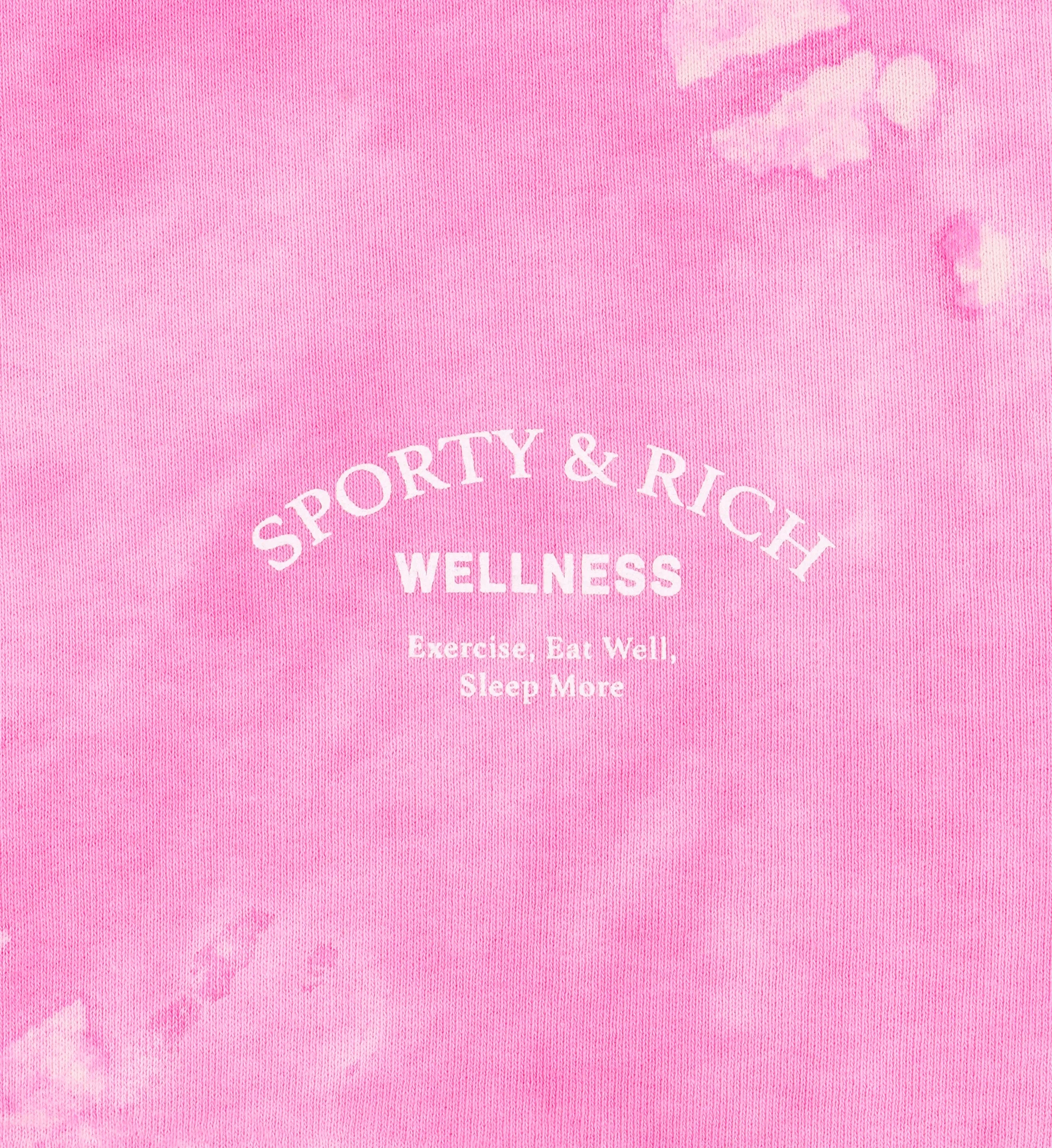 Wellness Studio Cropped Hoodie - Taffy Tie & Dye