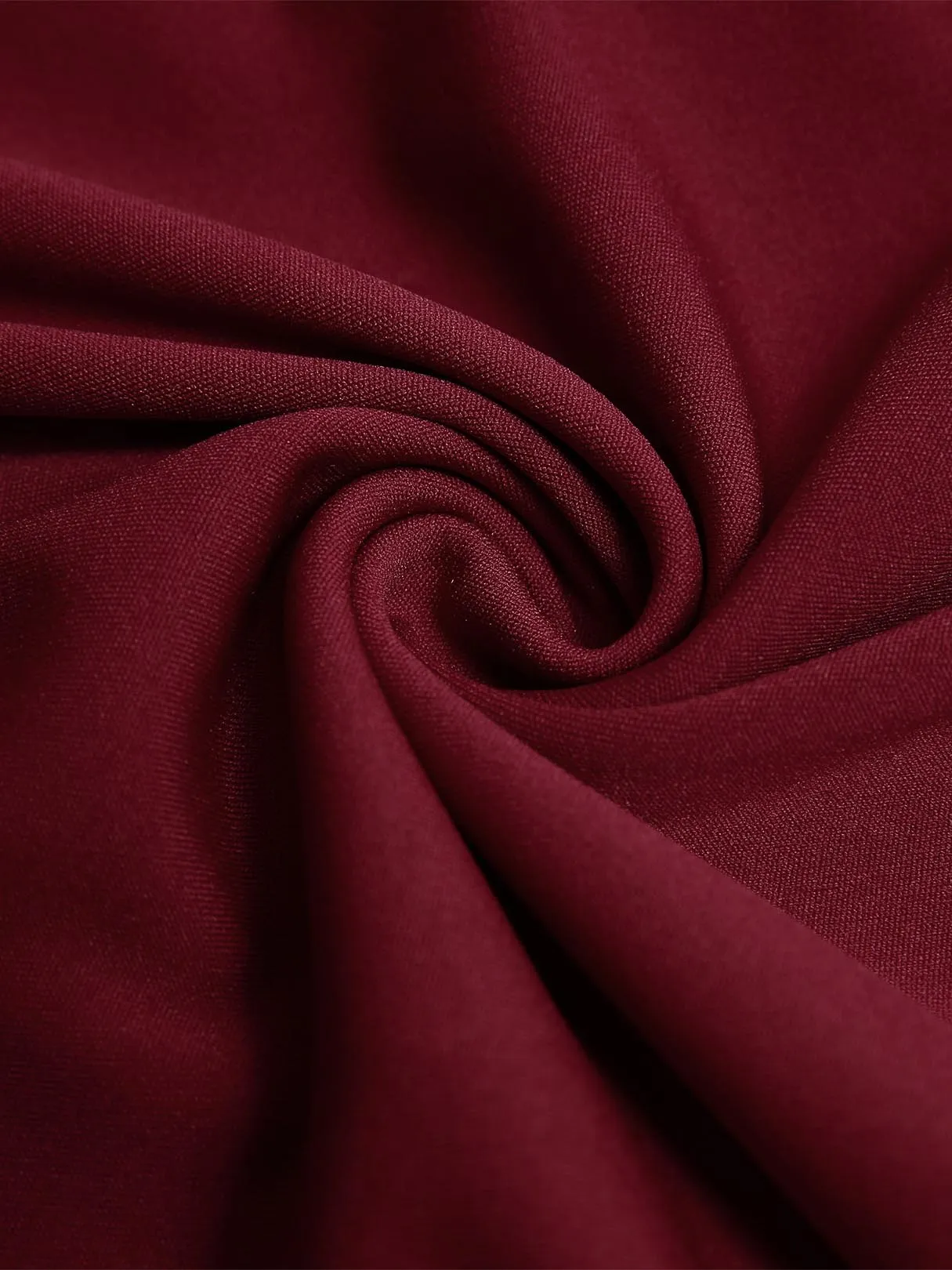 Wholesale Burgundy V-Neck Sleeveless Plain Pleated High-Low Hem Dresses