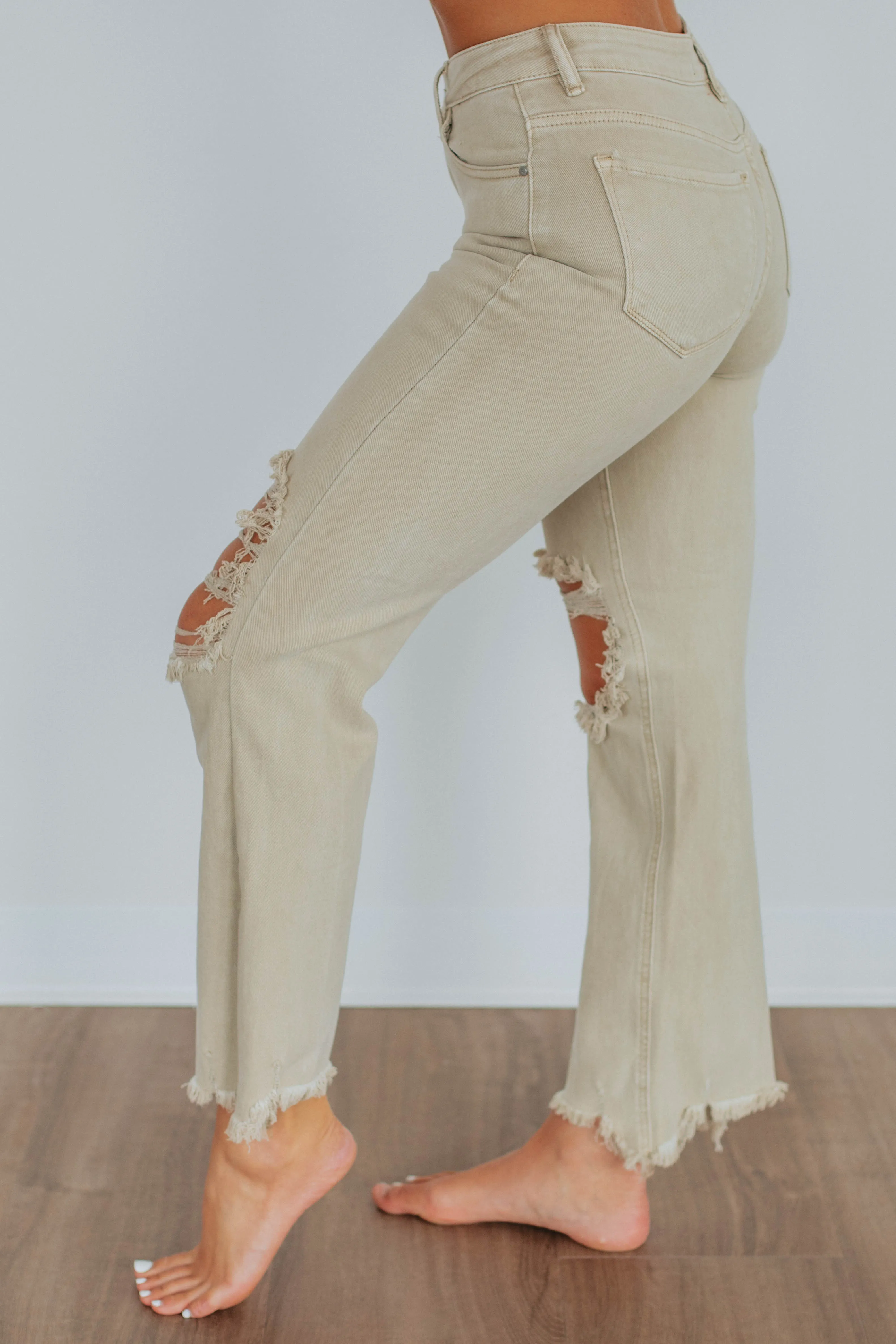 Willow Risen Jeans - Sand